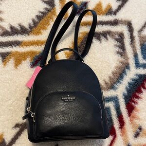 Kate Spade Jackson Medium Backpack Black Pebbled Leather NWT/Tags